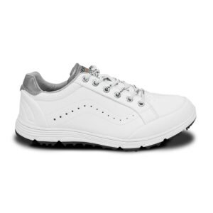 Ask Echo G718 Men's Breathable Spikeless Golf Shoes / White