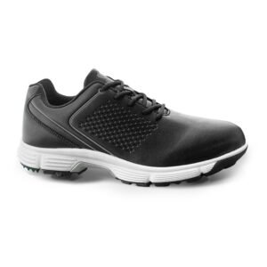 Ask Echo  G617 Men's Professional Spikes Golf Shoes / Black