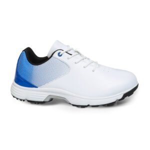 Ask Echo G616 Men's Professional Spikes Golf Shoes / White-blue