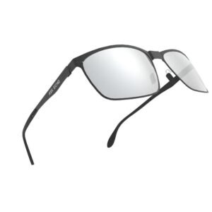 Ask Echo Golf Black Metal Frame Sunglasses / Silver