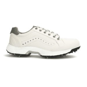 Ask Echo G716 Men's Professional Spikes Golf Shoes / White