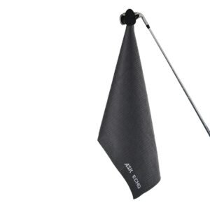 ASK ECHO Waffle Weave Microfiber With Magnetic Golf Cotton Towel / Grey