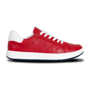 Ask Echo G2 Men's Professional Leather Golf Shoes / Red